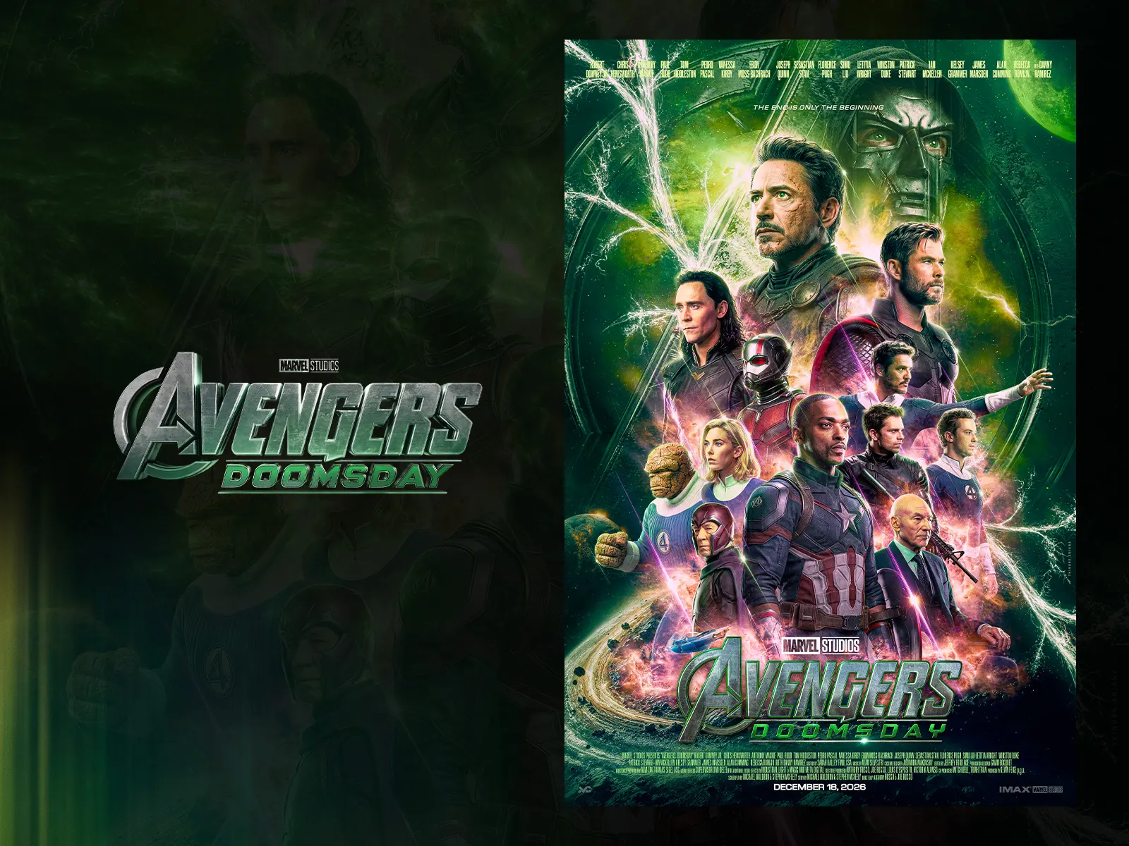 Avengers: Doomsday poster versions side by side