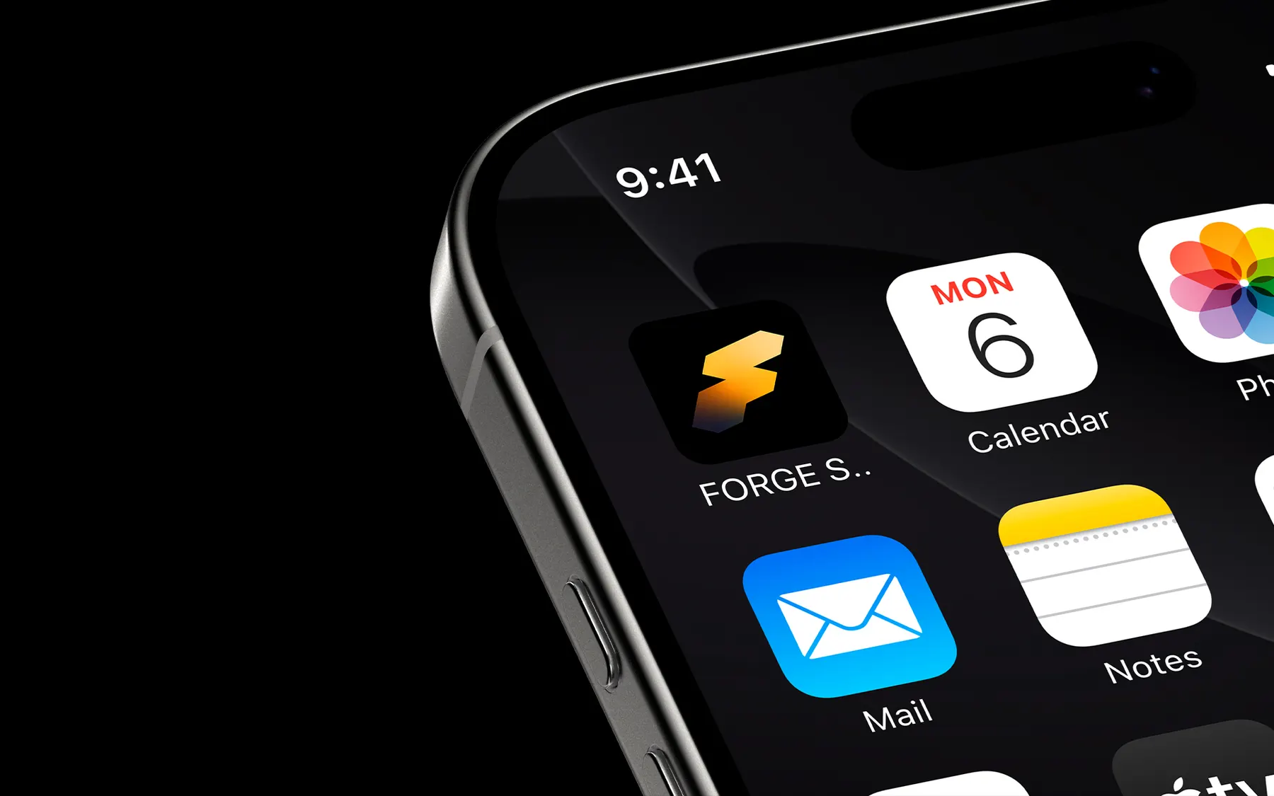 FORGE Studio mobile app icon mockup