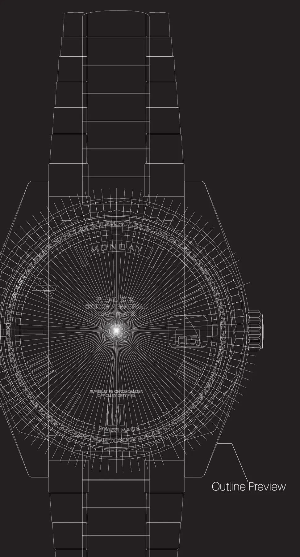 Outline preview of the vector artwork